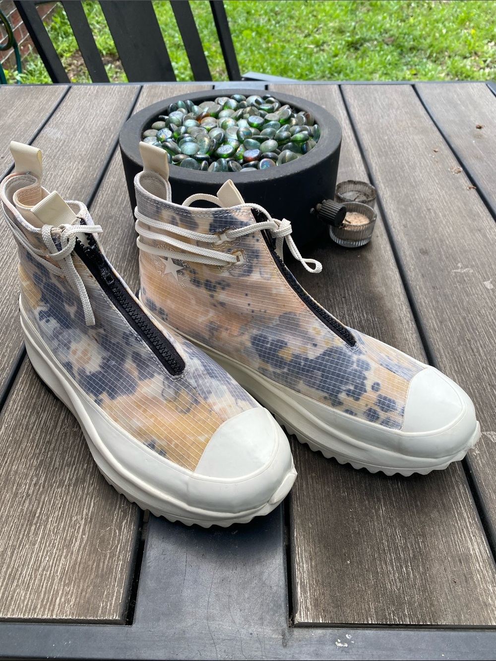 Converse Run Star Hike High Washed Florals Platform Sneakers Shoes Unisex